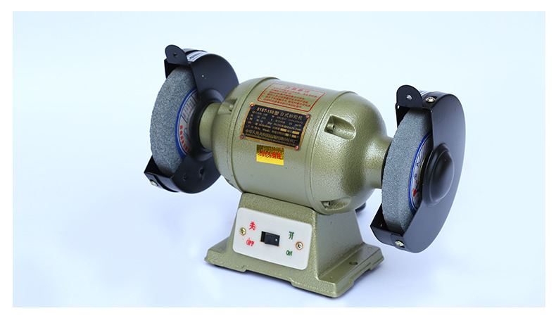 西湖台式砂轮机西湖铸铁台式砂轮机小型电动砂轮机微型台式砂轮机