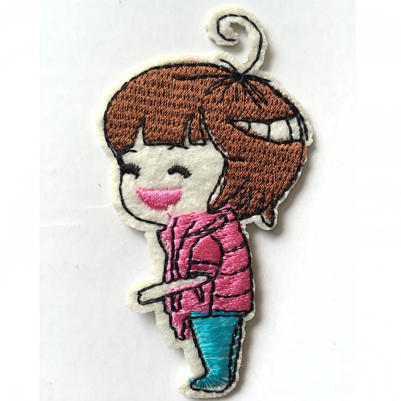 绣钻石画油画厂家直销批发人物图像肖像刺绣绣花章 卡通人物绣花章