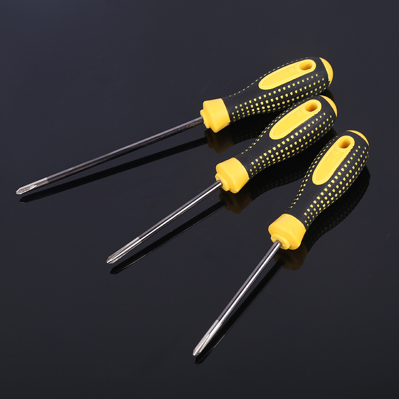 环保柄铬钒钢螺丝刀6mm*4寸一字十字cr-v材质螺丝批