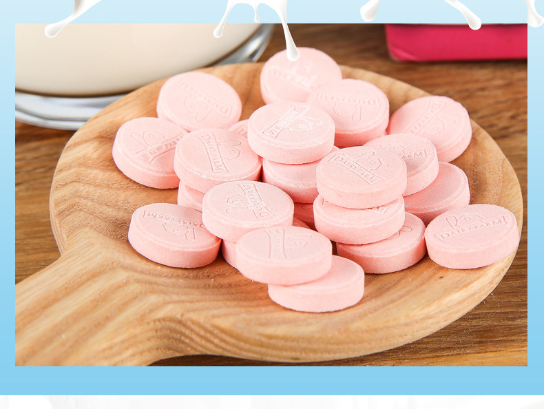 一件代发 泰国进口食品 乳牛场 草莓味奶片糖 6g*12 休闲零食