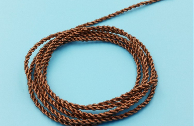 棕色72芯 6n 特软单晶铜 4股编制发烧 diy耳机升级线材 线径2.8mm