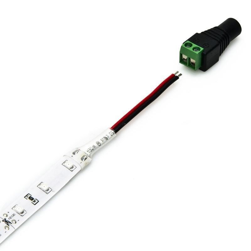 免焊接dc母头 带接线端子 dc母插头 5.5*2.1mm dc电源转换公母头