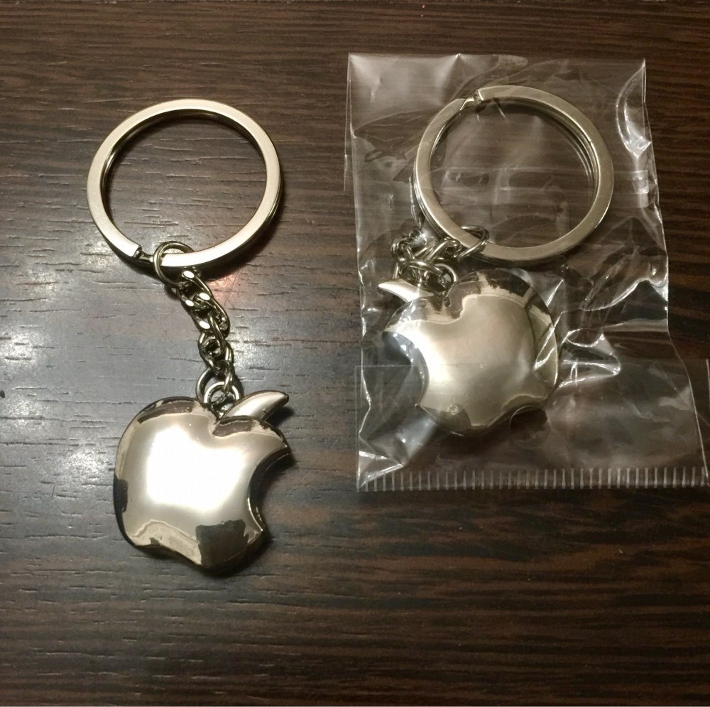 厂家直销金属工艺品 迷你苹果钥匙扣 广告定制活动赠送小礼品刻字