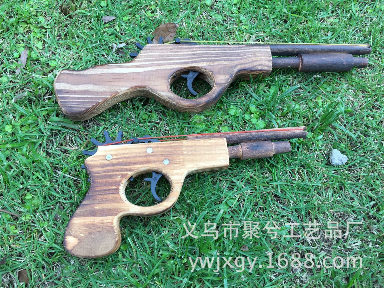 长双管木枪/木质手枪/演出道具/儿童玩具枪/打橡皮筋枪/木枪-阿里巴巴