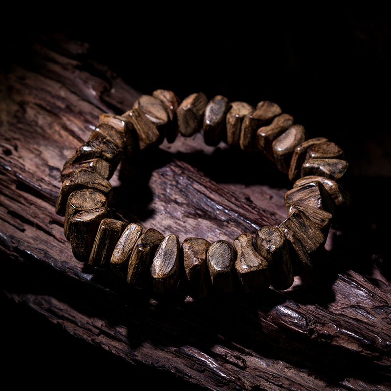 0成交5条文玩堂印尼伊利安绿油天然沉香手串 油脂丰富沉水沉香佛珠