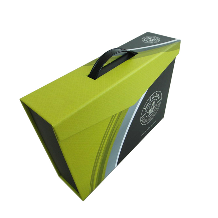 厂家柯式印刷带提手高档礼品盒 茶叶保健品礼品盒 磁铁翻盖礼品盒