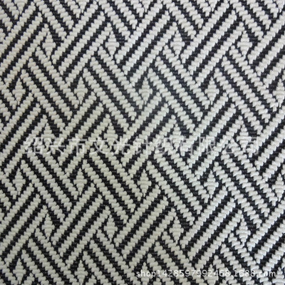 厂家直销涤棉弹力色织针织提花布几何图案女装连衣裙民族风面料