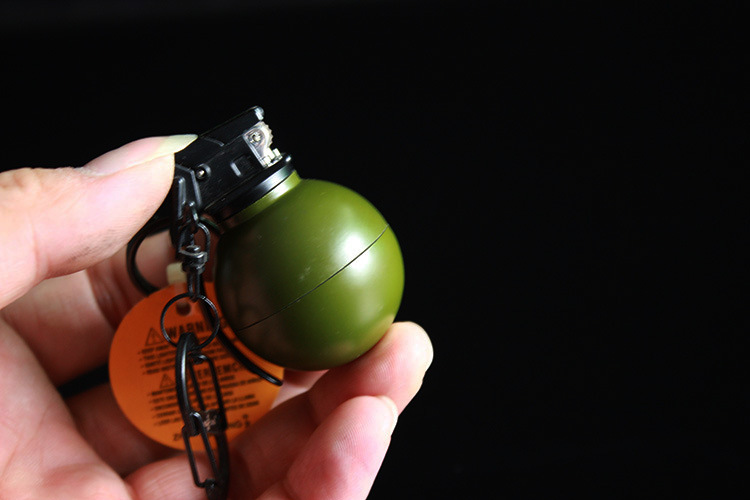 新奇特创意中龙军模手雷打火机836砂轮明火打火机个性挂件打火机