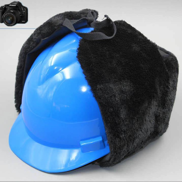 冬季棉安全帽可拆卸式防寒保暖棉帽油田户外工作帽工地劳保安全帽