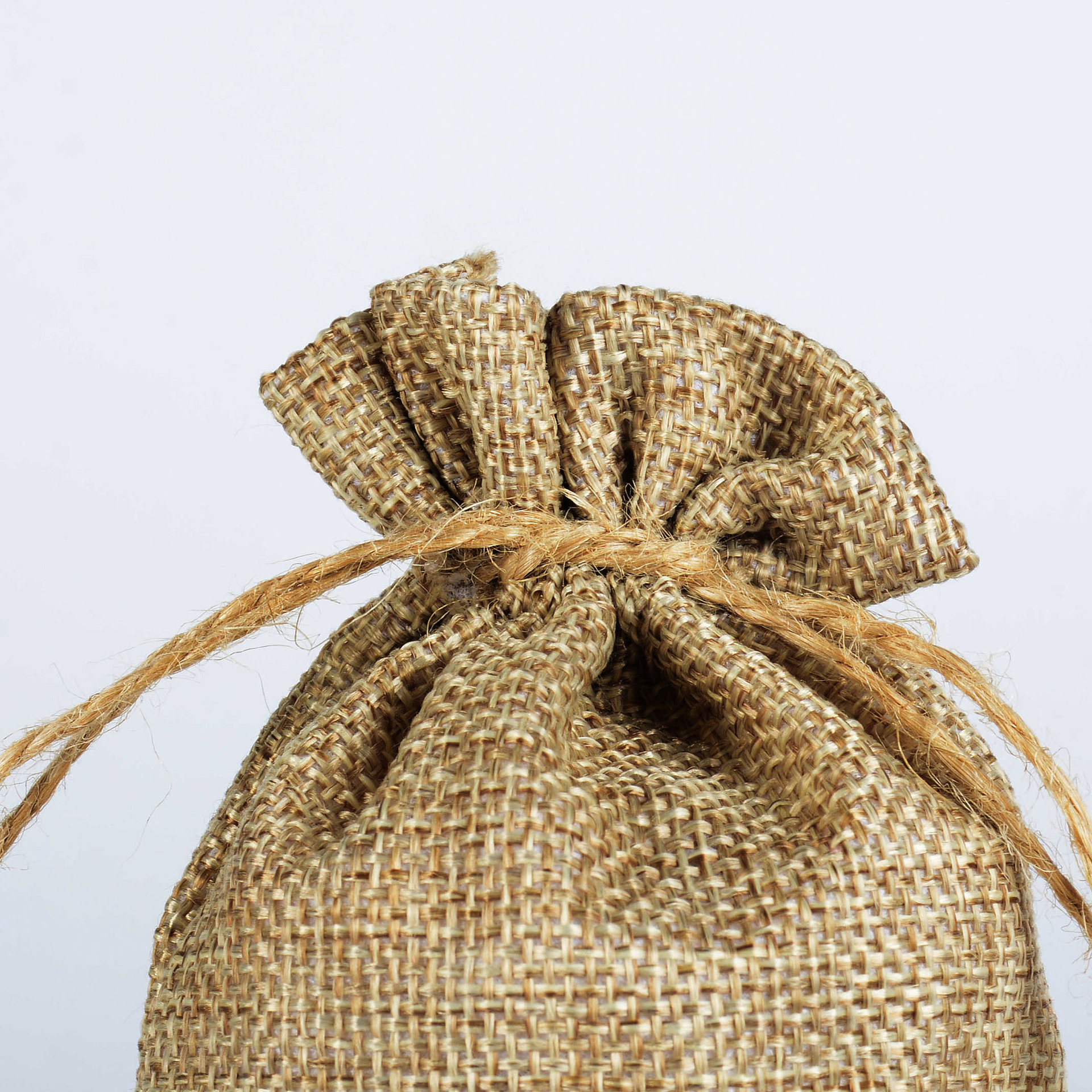 7*9锁边麻布束口袋 首饰礼品包装麻布袋 抽绳束口袋 珠宝梳子布袋