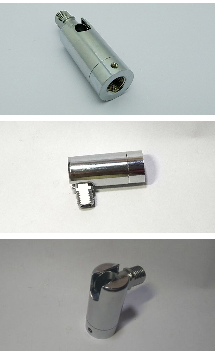 灯具万向头活动头摇头五金配件摇臂接头-Φ19*43mm外牙-工厂直销