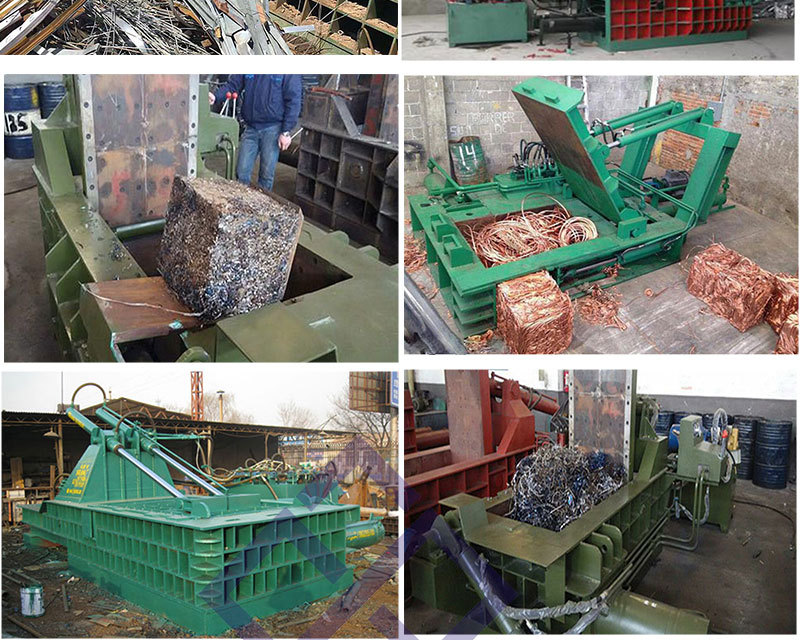 批发废铁下脚料金属压块机 全自动铁销打包机 彩钢瓦打捆机