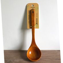 厂家直销日式长柄木汤勺 大号木质粥勺一级品正漆木油勺