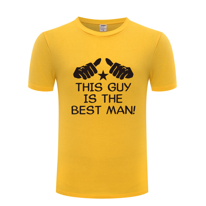 派对婚礼t恤 this guy is the best man bachelor party wedding