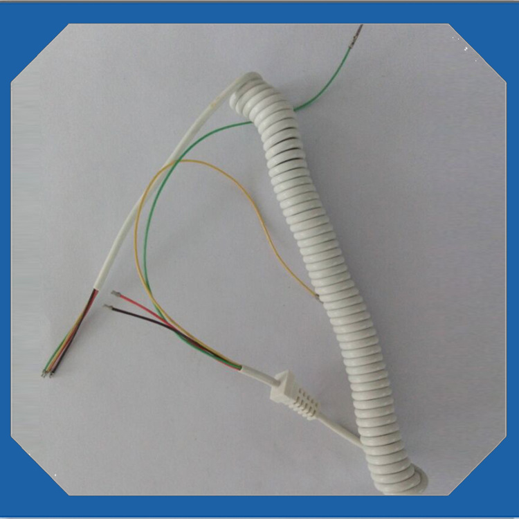 精品热销锡 sr 锡白色圆曲线可视门铃厂家供应 各式门铃线批发