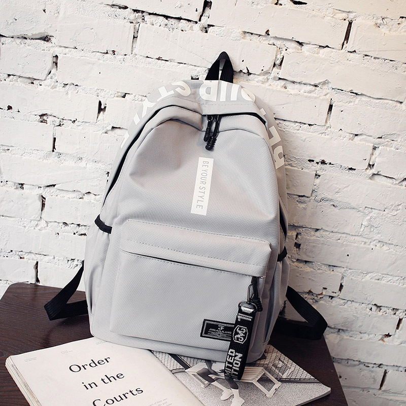 Korean Style Campus Student Schoolbag Junior High School Student Canvas Backpack Fashion Trendy Travel Backpack