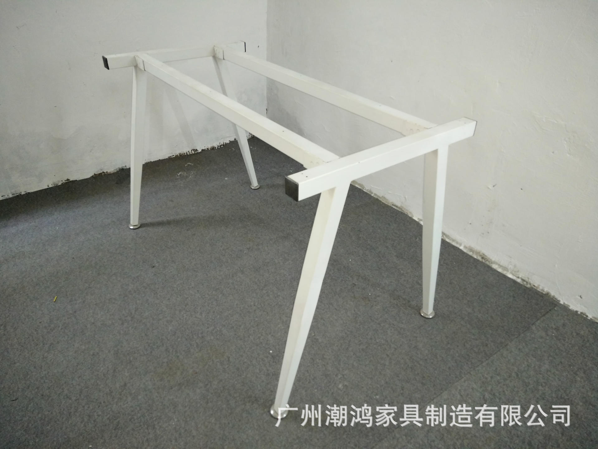 方管锥形脚办公台架方锥支脚会议桌台架 40*40方管下锥型桌架