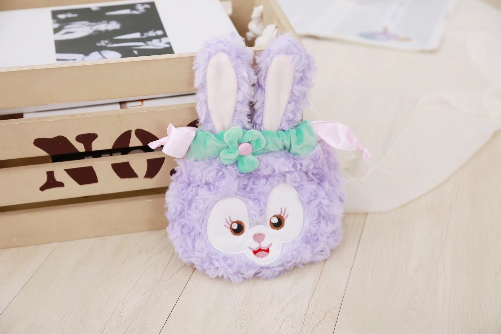 达菲史黛拉兔靠垫连体坐垫束口袋车枕 眼罩居家