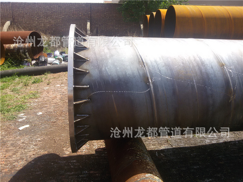 单盘法兰连接螺旋钢管 双盘法兰焊接钢管 加工 直营 实体 厂家