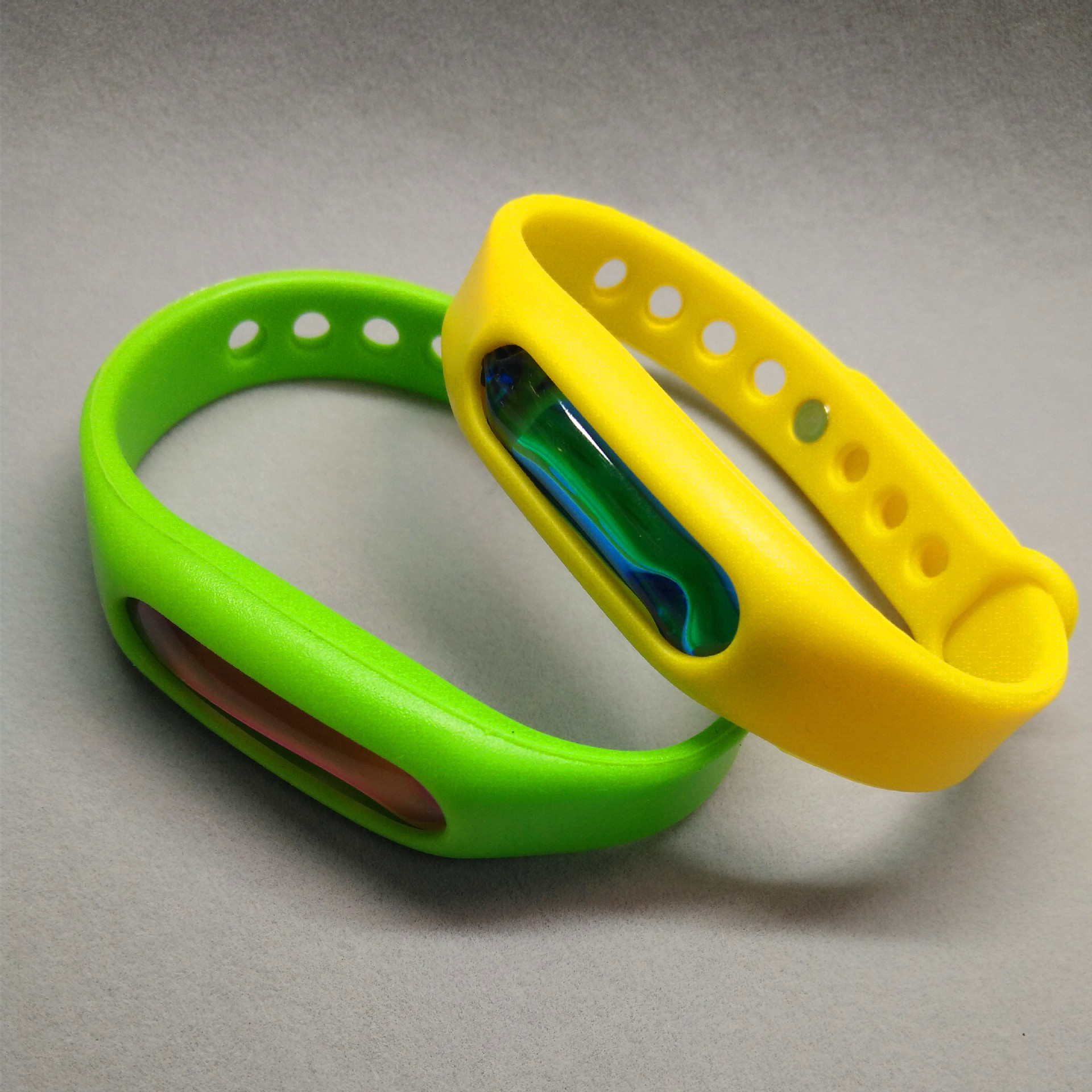 2018爆款儿童驱蚊手环小米二代植物精油纳米软胶囊防蚊手环8色