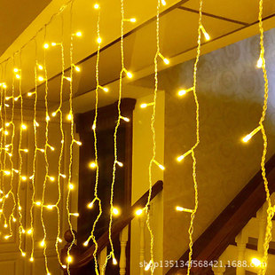 厂家直供柔和led窗帘串灯 卧室客厅门帘节日庆典装饰led窗帘串灯