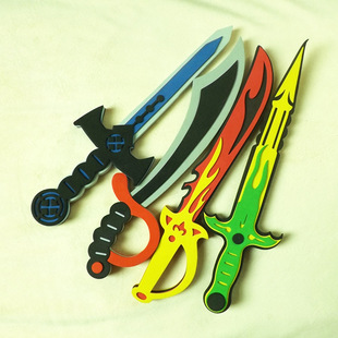 厂家直销 eva儿童玩具 仿真剑eva泡沫软刀剑安全环保加硬eva贴合