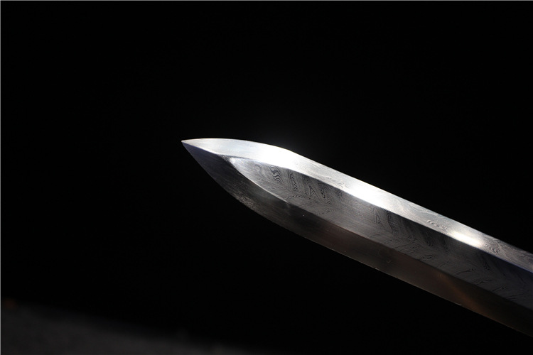 羽毛纹花纹钢豪华唐剑刀花纹钢唐剑刀龙泉刀剑正品厂家直销未开刃