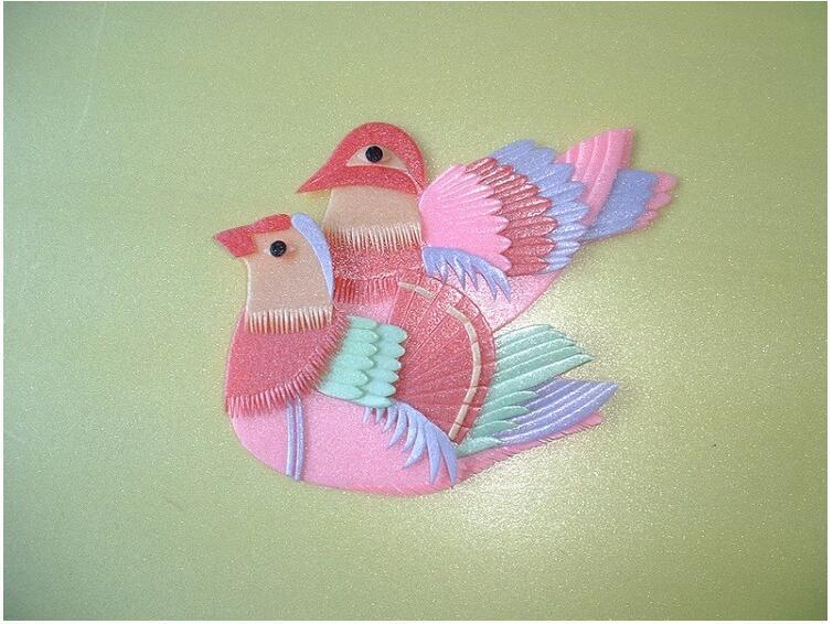 单层吹塑纸版画用彩色吹塑纸儿童贴画剪纸刻画泡沫装饰纸白色彩色