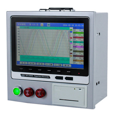 希科 无纸记录仪一体化多功能触屏真彩温湿度多通道多路记录仪