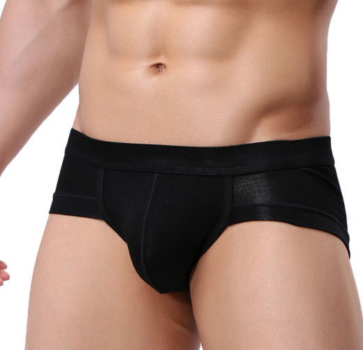 Men's Underwear Modal Cotton Double-Layer Briefs Summer Thin Low Waist Sports Trendy Men Underpants Factory Wholesale