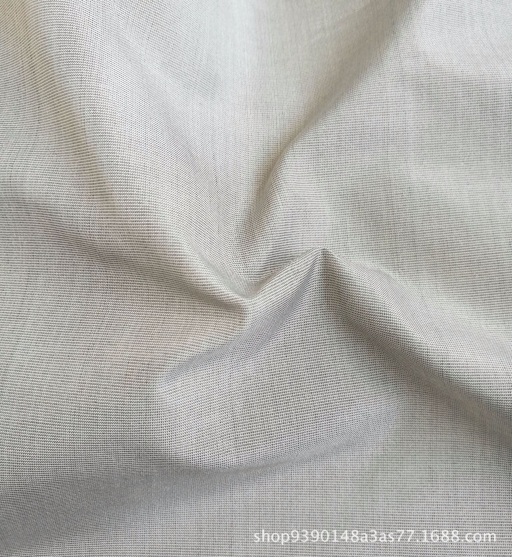 孕妇装面料s1# 银纤维涤纶交织屏蔽电磁波半银梭织平纹导电布