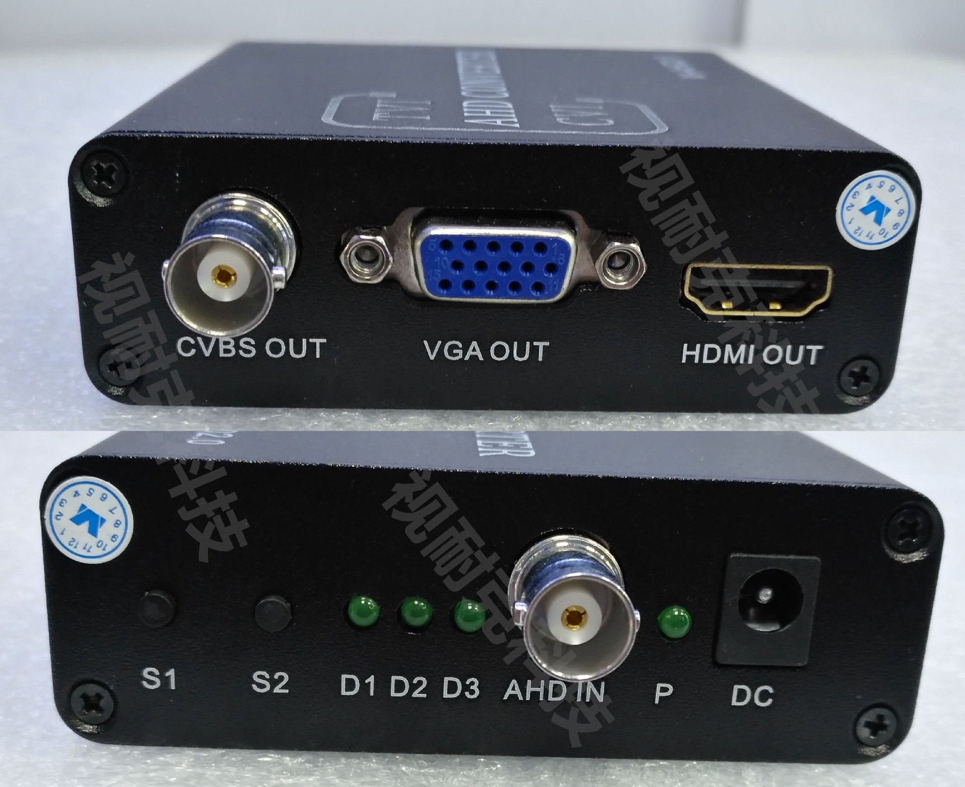 tvi/cvi/ahd转hdmi/vga/cvbs 高清转换器 1080p 标配美规电源