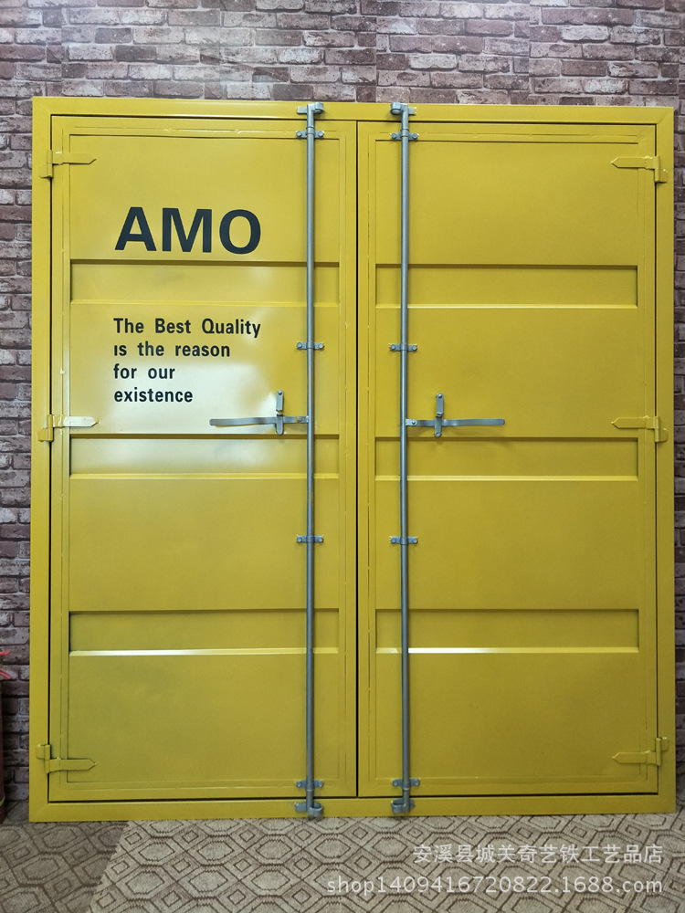 厂供 仓库家用铁艺集装箱门 loft工业风酒吧门 主题餐厅ktv防盗门