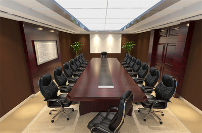办公家具会议桌长桌简约现代商务公司办公家具烤漆大型会议室桌椅