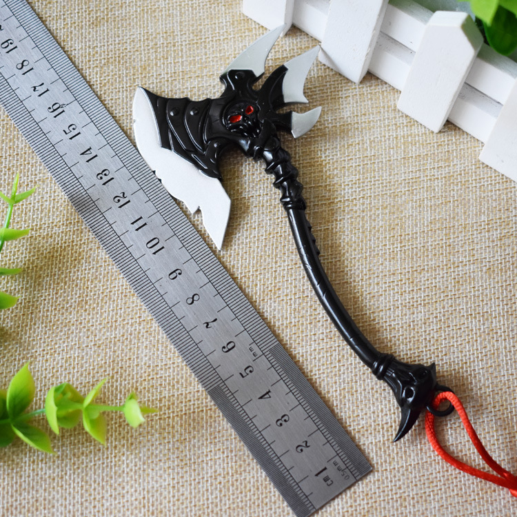 游戏周边 英雄联盟周边兵器 亡灵战神塞恩15厘米合金斧头武器批发