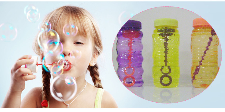 厂家加工瓶装泡泡水 透明吹不破泡泡 儿童玩具风车泡泡机补充液