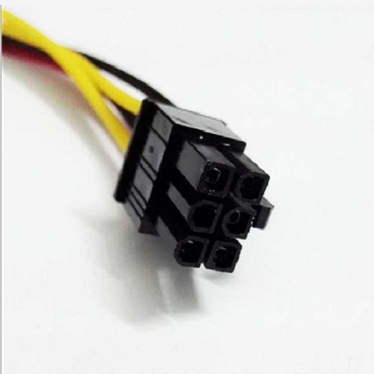 显卡电源线 4pin转6pin 6p转4p转接线 电脑显卡供电线