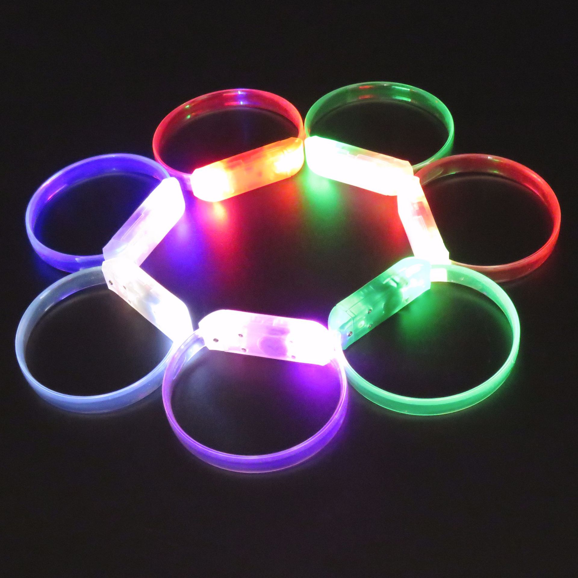led发光炫酷手环 骑车溜冰发光手环 夜店助兴产品 品质保证
