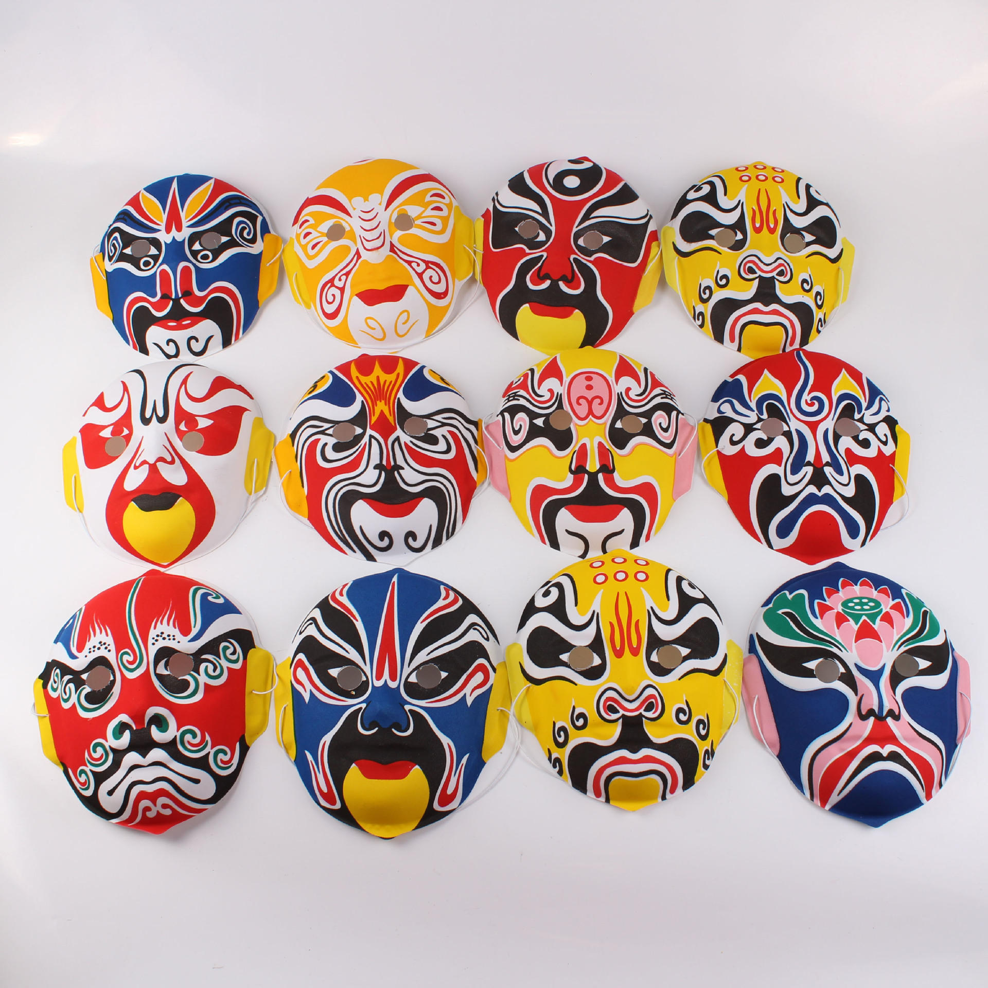 幼儿园环境装饰diy塑料脸谱中国风立体脸谱 特色手工民间工艺挂饰