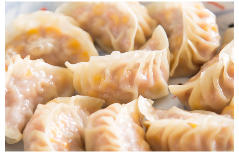 中式水饺 冷冻玉米蒸饺 冷冻包装蒸饺冷冻食品 速冻蒸饺即食