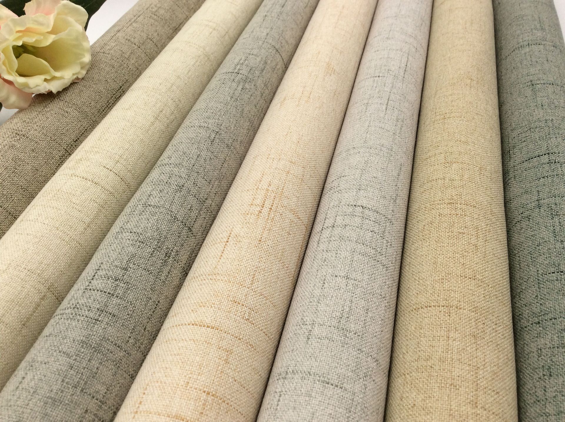 素色纯色亚麻墙布厂家直销壁布现代简约客厅卧室电视背景墙效果图