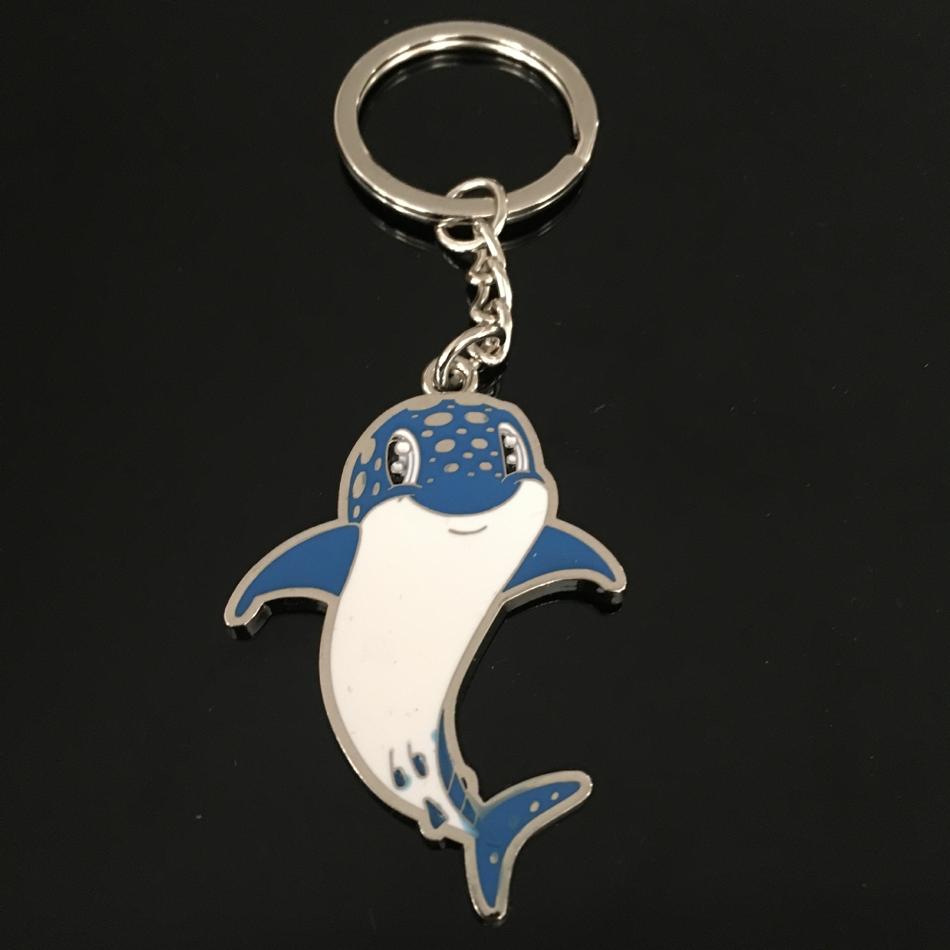 厂家定制海洋公园广告礼品彩色小海豚钥匙扣精美配饰赠品小礼品