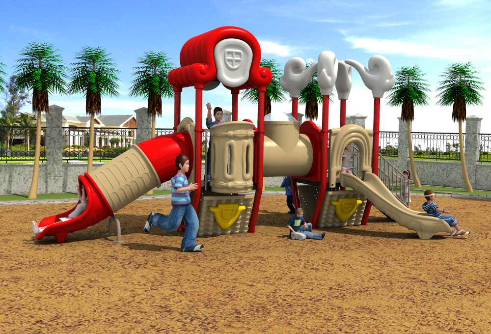 hd17-022d华东游乐梦幻祥云倒立屋小型大型室内室外滑梯组合