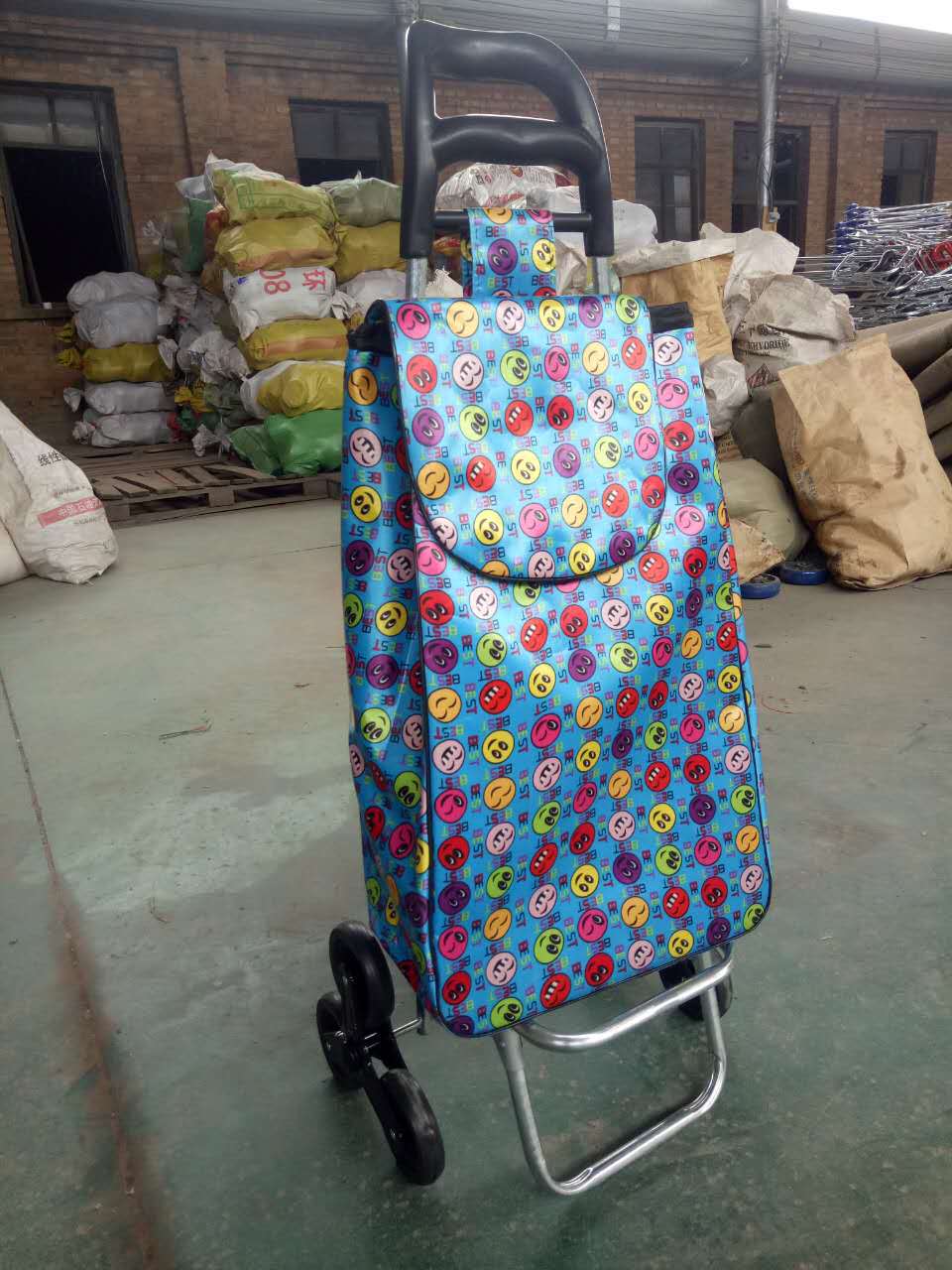 布袋购物车行李手拉车广告赠品礼品手推车可加印logo折叠拉车