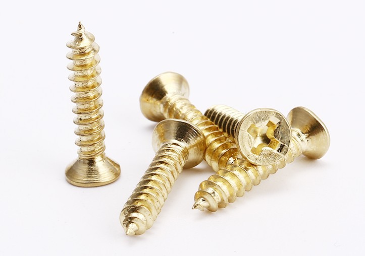 镀铜自攻螺丝ka黄金色螺丝m2 m2.3 m2.6 m3 m4小合页十字沉头螺丝