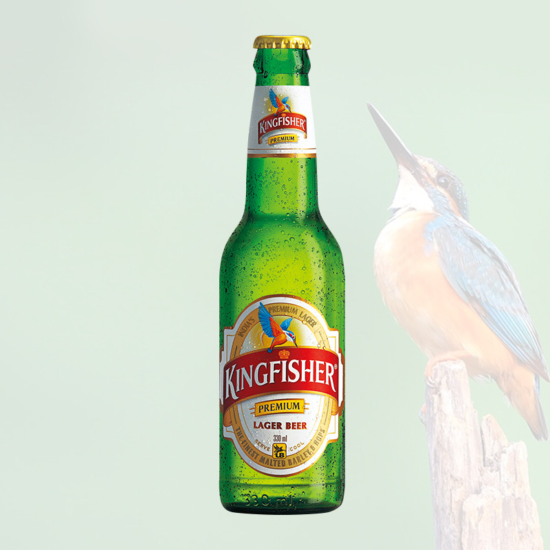 印度啤酒 印度餐厅 kingfisher翠鸟啤酒330ml*24瓶