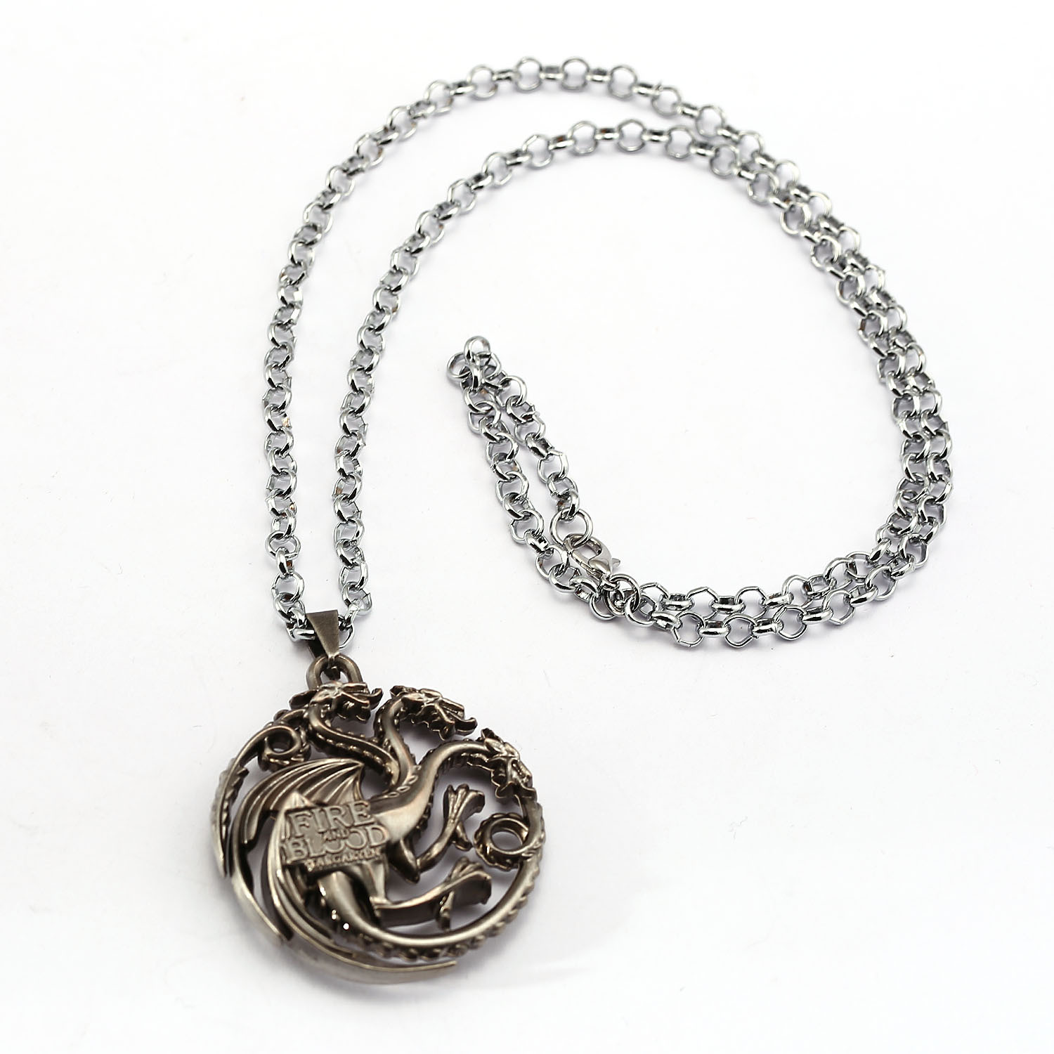 热门影视 权利的游戏 冰与火之歌 坦格利安家族 龙吊坠项链