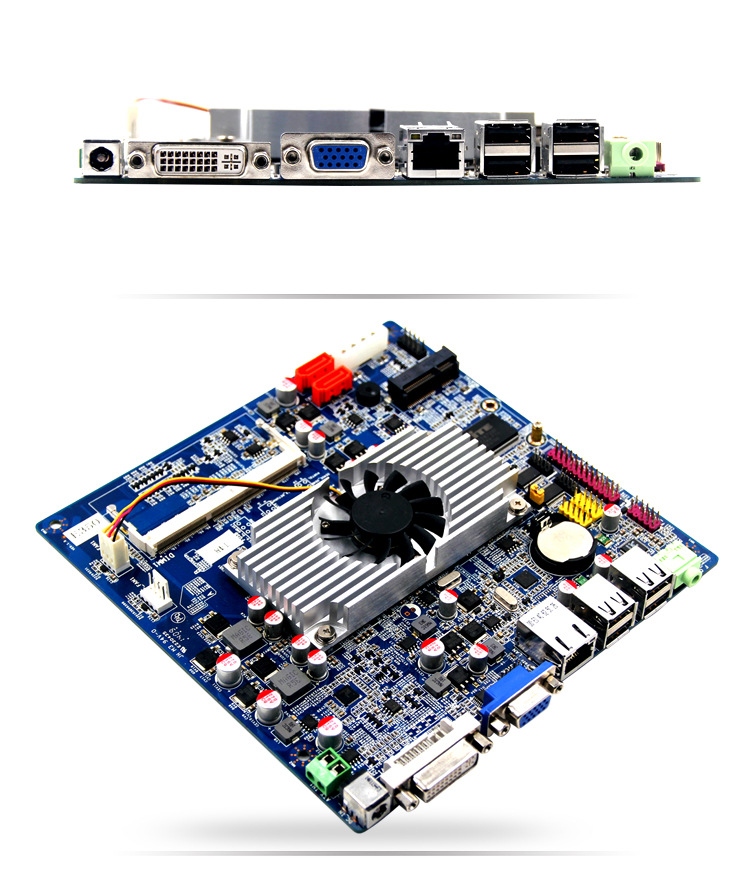 派勤amd e350 e450低功耗dc12v供电微信打印机pos机一体机主板