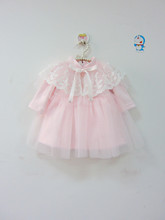 新款公主裙婴儿满月周岁礼服童裙 韩版蕾丝甜美儿童套装