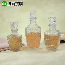 方形钻石型几瓶洋酒红酒玻璃酒瓶300ml-700ml玻璃酒瓶现货供应